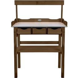 Esschert Design Plantebord med skuffer og stativ Plantebord