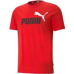 Puma Essential 2 Colors Logo Short Sleeve T-shirt - High Risk Red