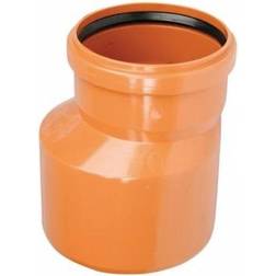 PVC-reduktion 160-110mm. Med kort indstiksmuffe EN1401