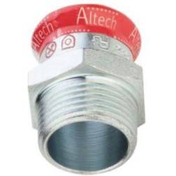 FZ press overgang med nippel 12mm x 3/8'' Til varmesystemer. M-bakke