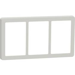 Schneider Electric Fuga Base 63 Designramme 3x1,5 Modul, Lysegrå