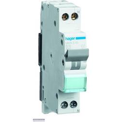 Hager Automatsikring 1P N 16A C 6kA MLN516
