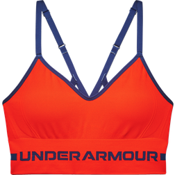 Under Armour Seamless Low Long Sports Bra - Phoenix Fire/Indigo