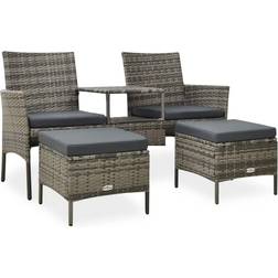 vidaXL 313593 Lounge-Set, Tisch einschl. 1 Sofas
