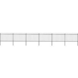 vidaXL Garden Fence with Spear Top 1020x170cm