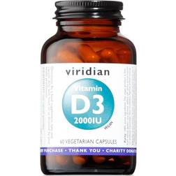 Viridian Nutrition Viridian Vitamin D3 2000 IU 60 kapslar
