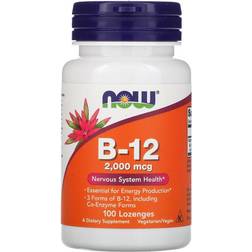 Now Foods B-12 2000 mcg 100 Lozenges