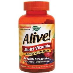 Natures Way Alive Premium Aikuisten Monivitamiinikarkit 90 Karkkia