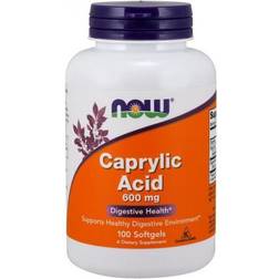 Now Foods Caprylic Acid, 600mg 100 softgels