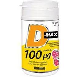 Vitabalans D-max, 100 µg 90 tyggetabl 100 stk