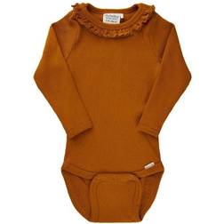 Minymo Baby Body L/S Rib - Pumpkin Spice (111636-2163)