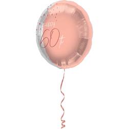 Folat Folieballon 60 År Lush Blush