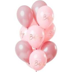 Folat Ballonbuket Happy Birthday Lush Blush