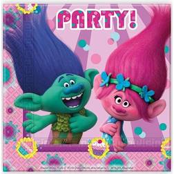 Vegaoo Set 20 Servilletas Trolls Poppy Party