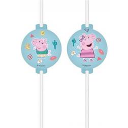 Procos 4 Pailles Peppa Pig Fun recyclable