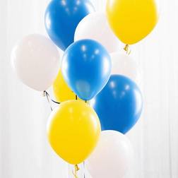 Ballongkungen Ballonbuket Blå Gul Sverige Balloner