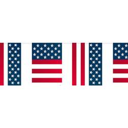 Vegaoo USA Party Bunting Flags 10m Plastic