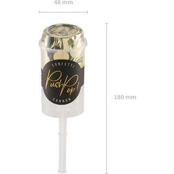 PartyDeco Push Pop Konfettirør Guld