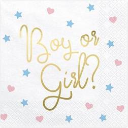 Luck and Luck Lautasliinat Boy Or Girl 20kpl