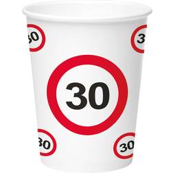 Folat Bekers verkeersbord 30 jaar 8 Stuks