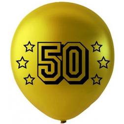 Sassier Guld ballon med tallet 50