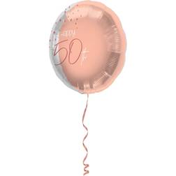 Folat Folieballon 50 År Lush Blush