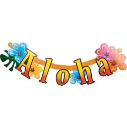 Vegaoo Aloha Hawaiiblomst Banner