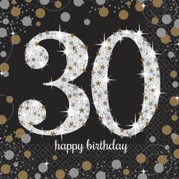 Amscan Sparkling Celebration Luncheon Napkins 16 pcs