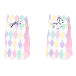PartyDeco Paperipussit Unicorn 6-pakkaus