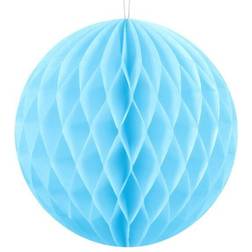 PartyDeco Palla A Nido D'Ape Blu Cielo 10 cm