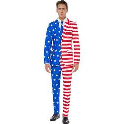 OppoSuits Kostume Mr. USA Flag mand Suitmeister XXL (EU 62)