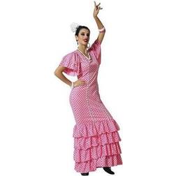 Th3 Party Kostume til voksne Sevillana danser Pink M/L