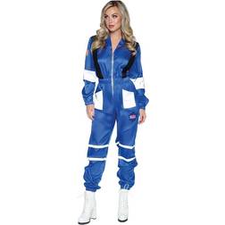 Nasa Kvinnlig Astronaut Deluxe Maskeraddräkt Medium/Large