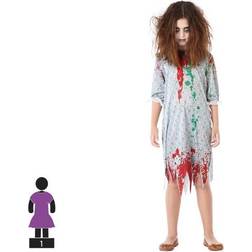 Th3 Party Zombie Kostume Natkjole til piger 115-130cm (5-6 år)