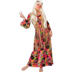 Wilbers Karnaval Hippie Langt Kjolekostume