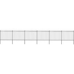 vidaXL Garden Fence with Spear Top 1020x200cm