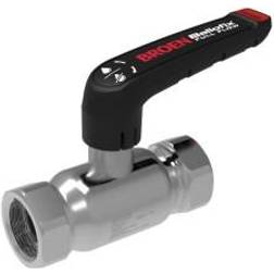 BROEN Ballofix kuglehane 1.1/2'' DN40 med håndtag. Muffe-muffe. Rustfrit stål