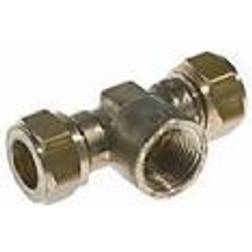 VSH kompressions tee med muffe 28 1'' 28 mm