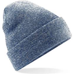 Beechfield Soft Feel Knitted Winter Hat - Heather Navy