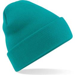 Beechfield Soft Feel Knitted Winter Hat - Emerald