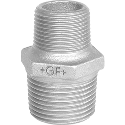 Georg-Fischer Hexagon nipple galvanized reducing 3/8 x 1/4