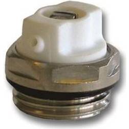 PETTINAROLI Radiator air vent with o-ring turnable white/chromium plat