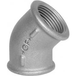Vinkel 45° galvaniseret muffe/muffe 3/8