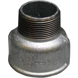 +GF+ spidsmuffe galvaniseret blødstøbt