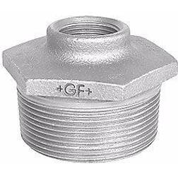 +GF+ nippelmuffe galvaniseret blødstøbt