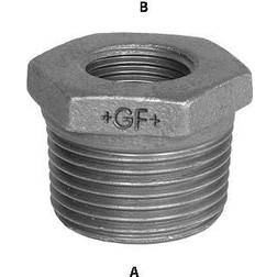 +GF+ nippelmuffe galvaniseret blødstøbt