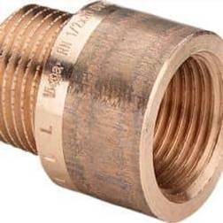 VIEGA 1/2"x100mm Haneforlænger Rødg