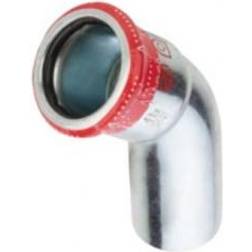 FZ press bøjning 22mm 45° Til varmesystemer. Med 1 muffe. M-bakke