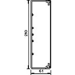 OBO Bettermann OBO Kabelkanal WDK – Kanalbund med låg, 61 x 210 mm (WDK60210) renhvid 2 meter