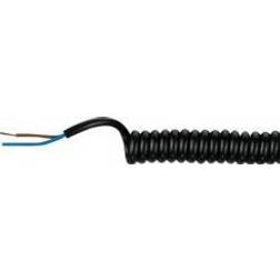 Bachmann SPIRALKABEL PUR/PVC 3G1,5 SORT 1000/5000